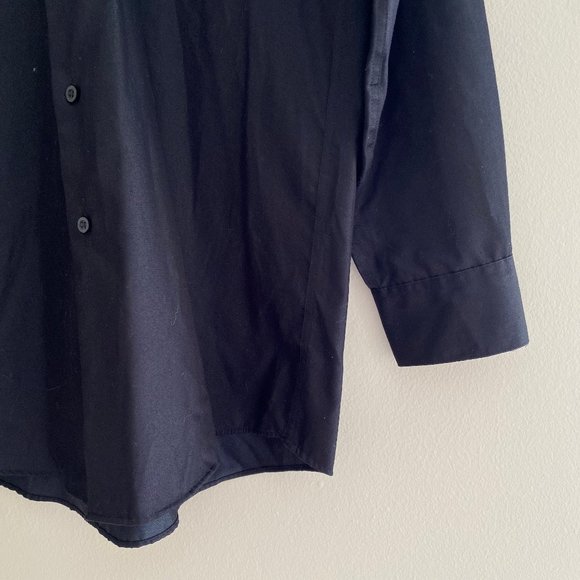 Black Button Up Dress Shirt - Picture 3 of 5